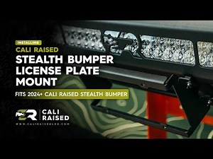 How To Install Cali Raised Stealth Bumper License Plate Mount | 2024+ Tacoma & 2025+ 4Runner