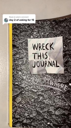 Replying to @rylee not an artist 😍 #wreckthisjournal #fyp #tiktok #journal #rain #summer #newaccount #trending #bear #foryou