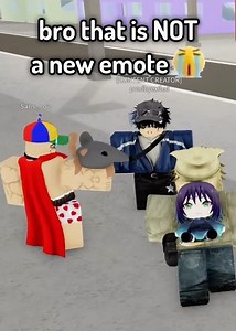 WHAT kind of emote is that | #roblox #robloxmemes #jjs #jujutsushenanigans