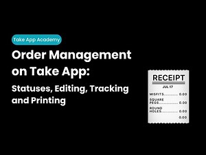 Order Management on Take App