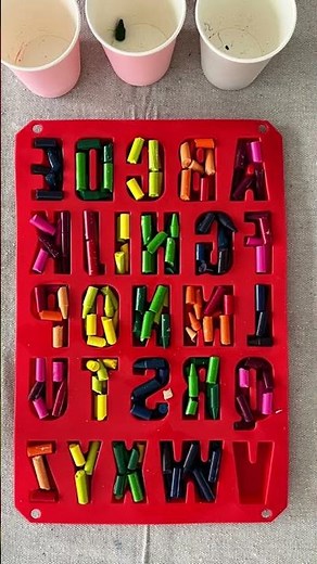 DIY Melted Crayon Alphabet Letters