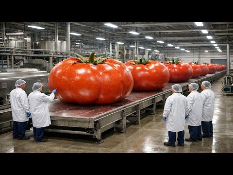 The Complete Tomato Sauce Process | Inside a Real Factory Operation