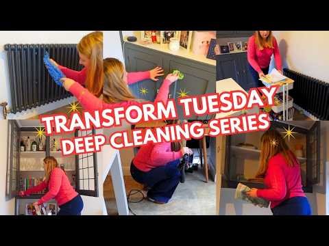DEEP CLEANING the Dining Room | Top to Bottom Transformation