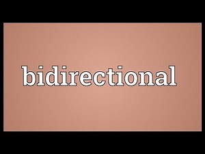Bidirectional Meaning