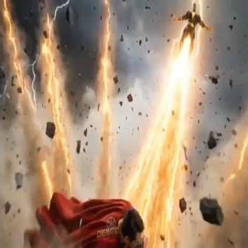 I made a SUPERMAN V BLACK ADAM ai short film
