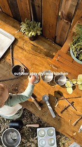 outdoor play diy: mud kitchen for the kids 🔨🪵✨ this was our first DIY to encourage more outdoor play that we built last year for our son! it’s still played with nearly daily, in all weather & seasons! we have lots of more fun outdoor play diy’s planned for this year so stay tuned 🤭 our mud kitchen build details are saved in my ‘mud kitchen’ highlight bubble!! #diy #mudkitchen #outdoorplay #childhoodoutdoors | Dakota Gatien