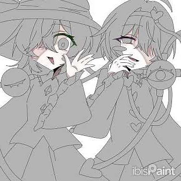 古明地姉妹を描きました #古明地さとり #古明地こいし #東方project #東方 #イラスト #イラストメイキング