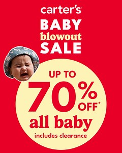 Oops... They did it again. Shop up to 70% off* & snag the lowest baby prices of the season (including clearance, too). ❤️​ ​ *Ends 4/15. Savings based on MSRP or original ticketed price. Select styles. Exclusions apply. | Carter's | Facebook