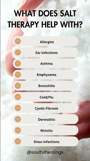 WHAT DOES SALT THERAPY HELP WITH