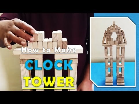 Jenga Tutorial #43: Build an Epic Clock Tower with Wooden Blocks!🏗️ #jenga #clocktower #diytutorial