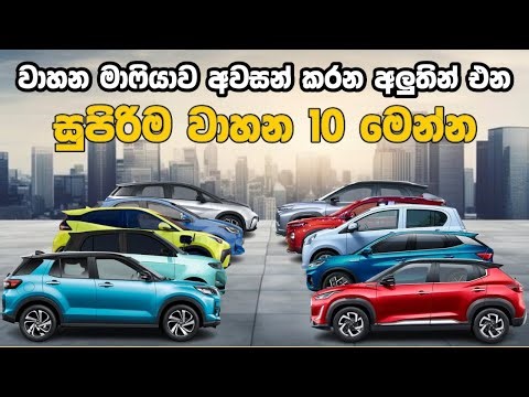 වාහන මාෆියාව අවසන් කරන අලුතින් එන සුපිරිම වාහන 10 | Top 10 Brand new cars in Sri Lanka 2025