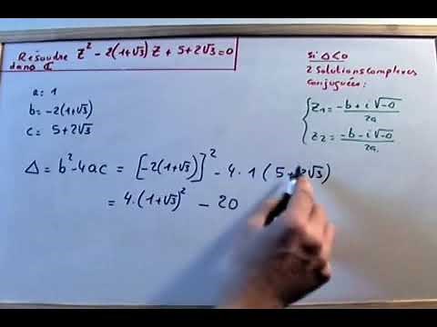 Nombres complexes : résolution d'une équation du second degré.
