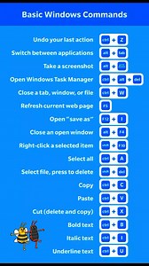 🌐 Basic Windows Commands..😍💯 #windows #commands #ComputerTips #computertricks #shortcuts #keyboard #typing #techtips #trendingreel #viralreelsシ #reelsoftheday #instagramreels #explorereels #technology #tipsandtricks #TechHome | Tech Home