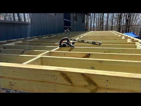 Flattening Deck Joists with an Electric Planer | Fixing an Uneven Deck Frame LIVE