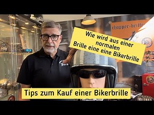 Motorradbrille unter dem Helm und eigene Brille umarbeiten