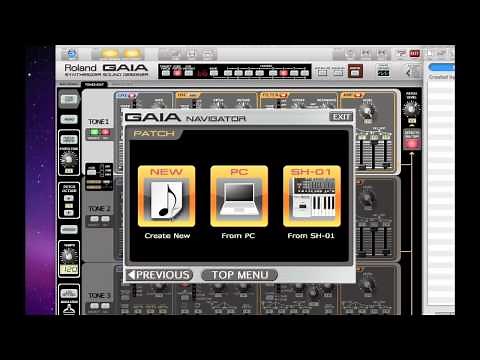 Roland Gaia SH-01 Sound Designer Software Introduction