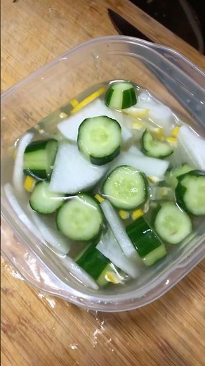 【作り置き】大根ときゅうりのレモン漬け#料理 #cooking #漬け物#cooking #自炊 #きゅうり#野菜#大根#レモン#作り置き