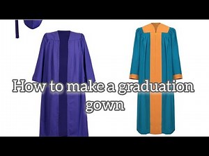 How to make a graduation gown ( Cutting and Stitching Tutorial ) #fashion #sewingtutorial