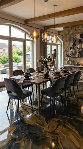 Luxury Epoxy Floor Transformation 😍 | EPONYX Floor #shorts #viral #subscribe #epoxyflooring #new #🔥