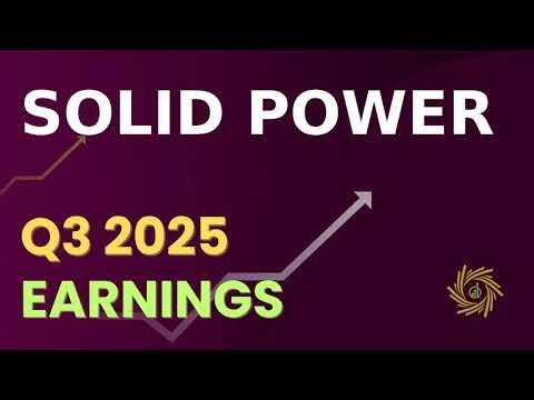 Solid Power, Inc SLDP Q3 2025 Earnings Call