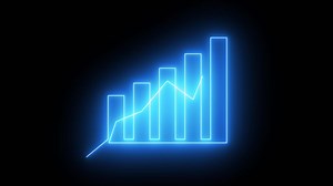 Neon graph | Premium Stock Video Footage