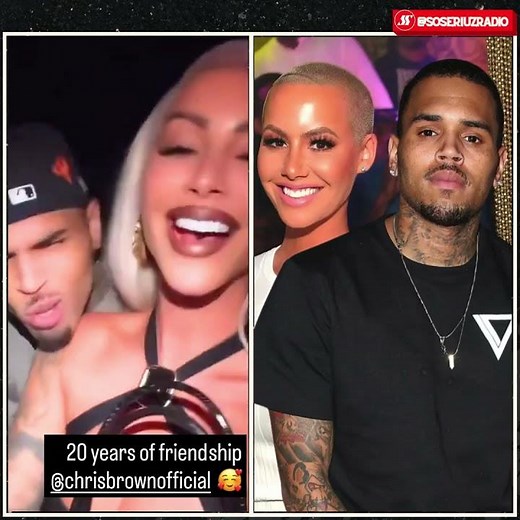 She Is Celebrating 20 Years Of Friendship With Chris Brown! ❤️ #amberrose