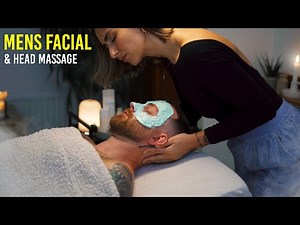 Men's Relaxing Facial and Indian Head Massage Treatment