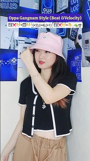 Tutorial "OPPA GANGNAM STYLE - PSY" VELOCITY BEAT Simple Dance Challenge Trend 【SHELLENHANDSTAR】