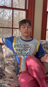 Palilalia vs. Echolalia IF you’ve spent time with JJ, you might have noticed how he communicates in unique and repetitive ways. We often hear people talk about “echolalia” in relation to autism, but JJ also displays something called “palilalia.” These terms describe different speech patterns that are a big part of how he processes the world. • Echolalia is when someone repeats words or phrases they’ve heard from others. For JJ, this often means quoting entire scenes from his favorite movies or r