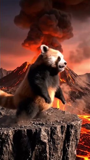 Run! Red Panda’s Epic Volcano Escape