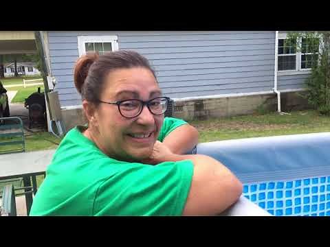 Intex 24x12x52 above ground pool install with salt water pump and review