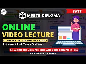 MSBTE Video Lectures in FREE🤩 | MSBTE Diploma All Subjects Recorded Video Lectures in FREE 💯😱 #msbte