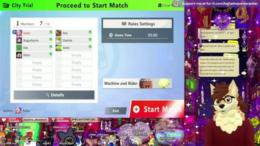 Pom gets back on the shadow star! Time to race and battle friends tonight! silly anime ps2 game after! | !kofi