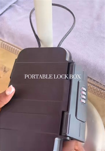 Portable Lock Box for Safe Storage at the Beach