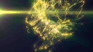 Download Bright green light vortex with intense illumination, creating a dynamic effect for free