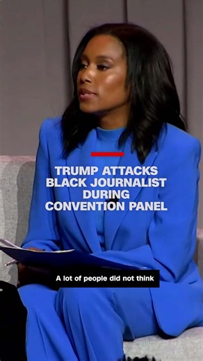 56K views · 800 reactions | In an interview at the National Association of Black Journalists' convention in Chicago, former President Donald Trump was combative with one of the moderators, ABC News correspondent Rachel Scott, who had asked about his past racist comments. Read more at the link: https://cnn.it/4c7DfSL | CNN International | Facebook