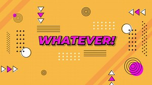 Free stock video - Motion graphic of 90s text effect