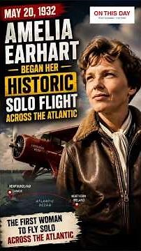Amelia Earhart Changed History Forever | First Woman to Fly Solo Across the Atlantic