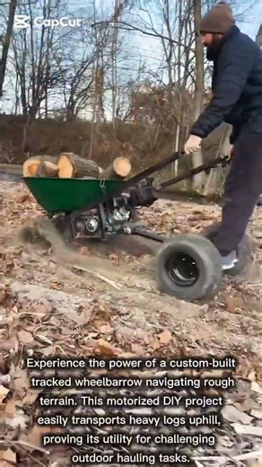 Off-Road Tracked Wheelbarrow Test Drive
