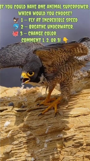 300 KM/H Dive! 😱 Meet the World’s Speed Demon 🦅#PeregrineFalcon #AnimalFacts #BirdFacts #ViralFacts