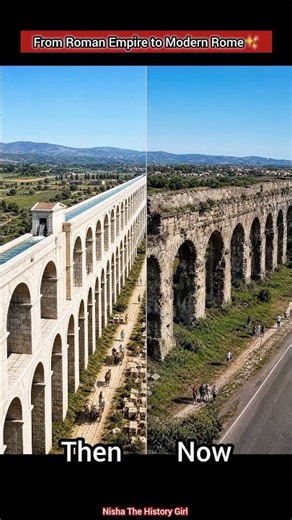 Ancient Rome: Then vs Now 🏛️✨#AncientRome #Rome #RomanEmpire #History #AncientHistory #HistoryShorts
