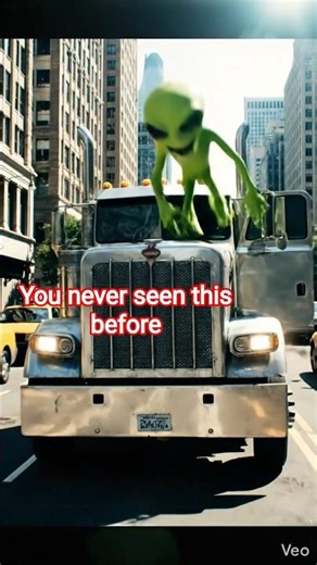 how alien driving american truck (ai). #automobile #trending