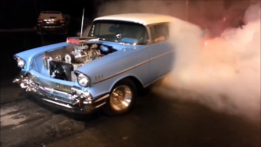 956K views · 37K reactions | 1957 Chevrolet Bel Air SC 572 BB BURNOUT落 | FastLane | Facebook