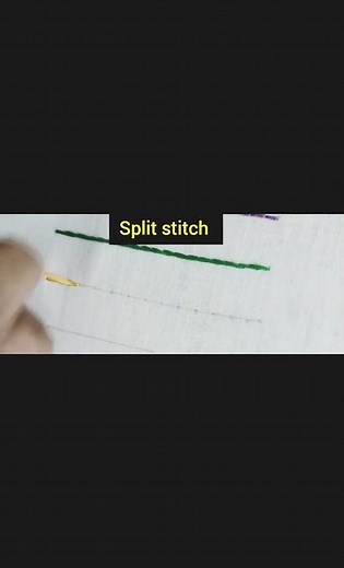 How to do split stitch #Basic stitch # Hand Embroidery #