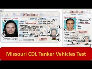Missouri CDL Tanker Vehicles Test