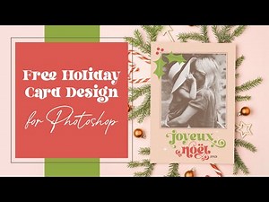 LIVE! FREE Holiday Card Templates + Pattern Auto-Fills in Photoshop