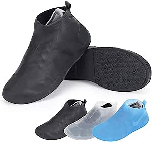 Waterproof Shoe Covers - Shoe Covers for Rain, TPE Rubber Material Stronger Than Silicone, Non-Slip, Durable and Reusable Shoe Protectors Covers for Men, Women and Kids