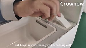 Mushroom Grow Tent with Automatically Adjusts Humidity,Indoor Mushroom Grow Box with Grow Light,Smart Monotub Mushroom Growing Kit with Temperature Display,Still Air Box for Mushroom Growers