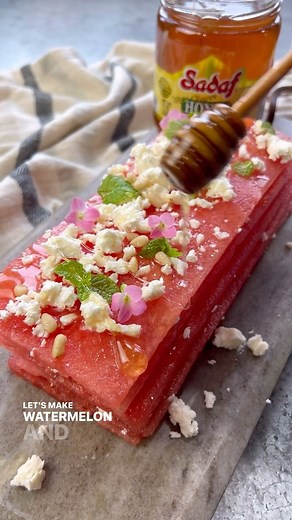 1.8M views · 13K reactions | Watermelon and Feta Cheese Torte- an...