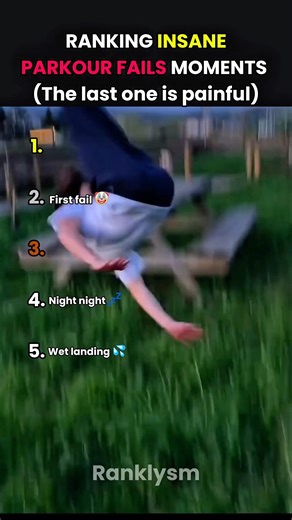 RANKING INSANE PARKOUR FAILS MOMENTS 😭